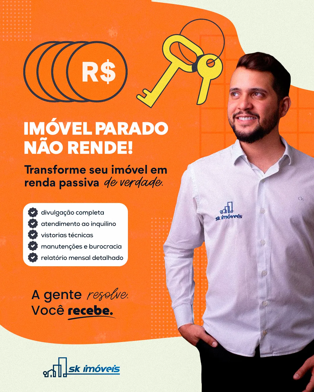 Post Imóvel parado não rende da SK Imóveis